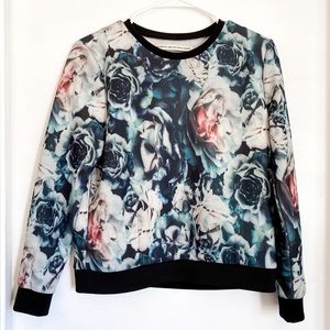 Shades of Grey by Micah Cohen Floral Pullover